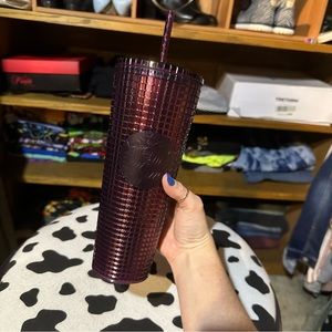 Wine grid Starbucks tumbler